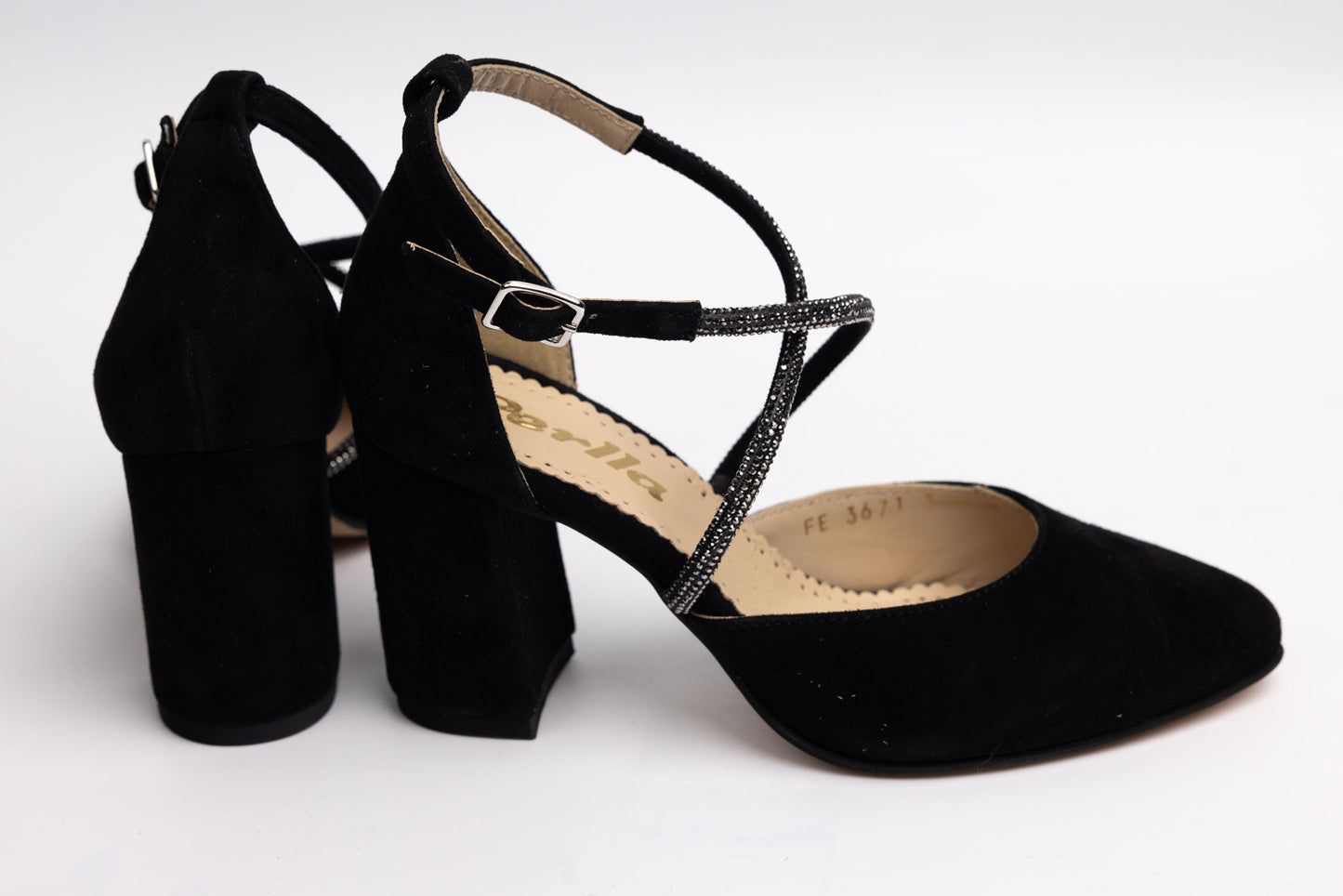 Pantofi dama piele naturală întoarsă PERLA 3671 N Vel
