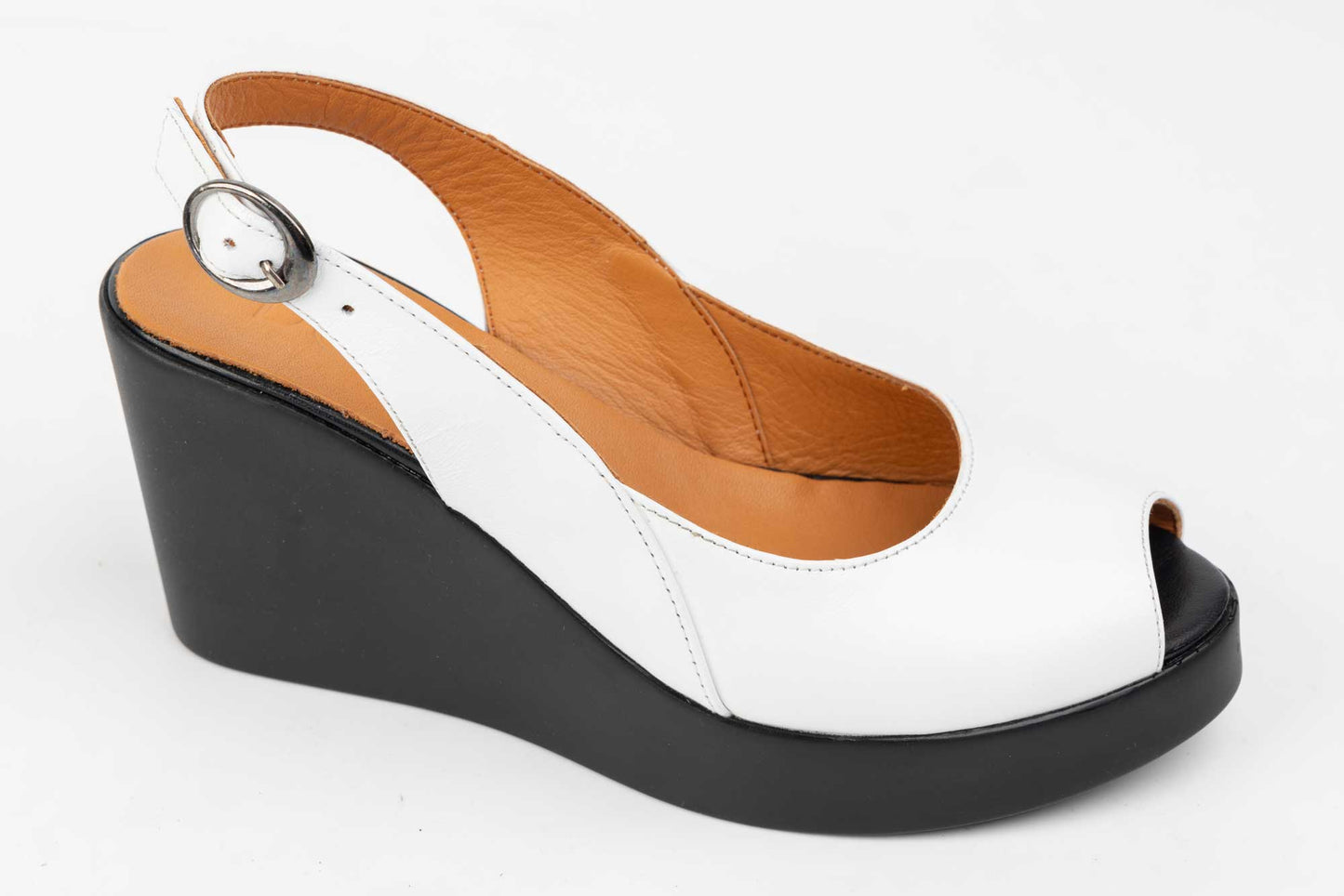 Women's genuine leather sandals DOGATI 201 White