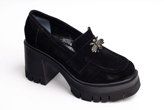 Pantofi dama piele naturală întoarsă PERLA 3690 N Vel
