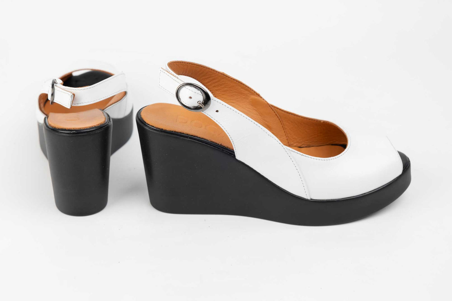 Women's genuine leather sandals DOGATI 201 White