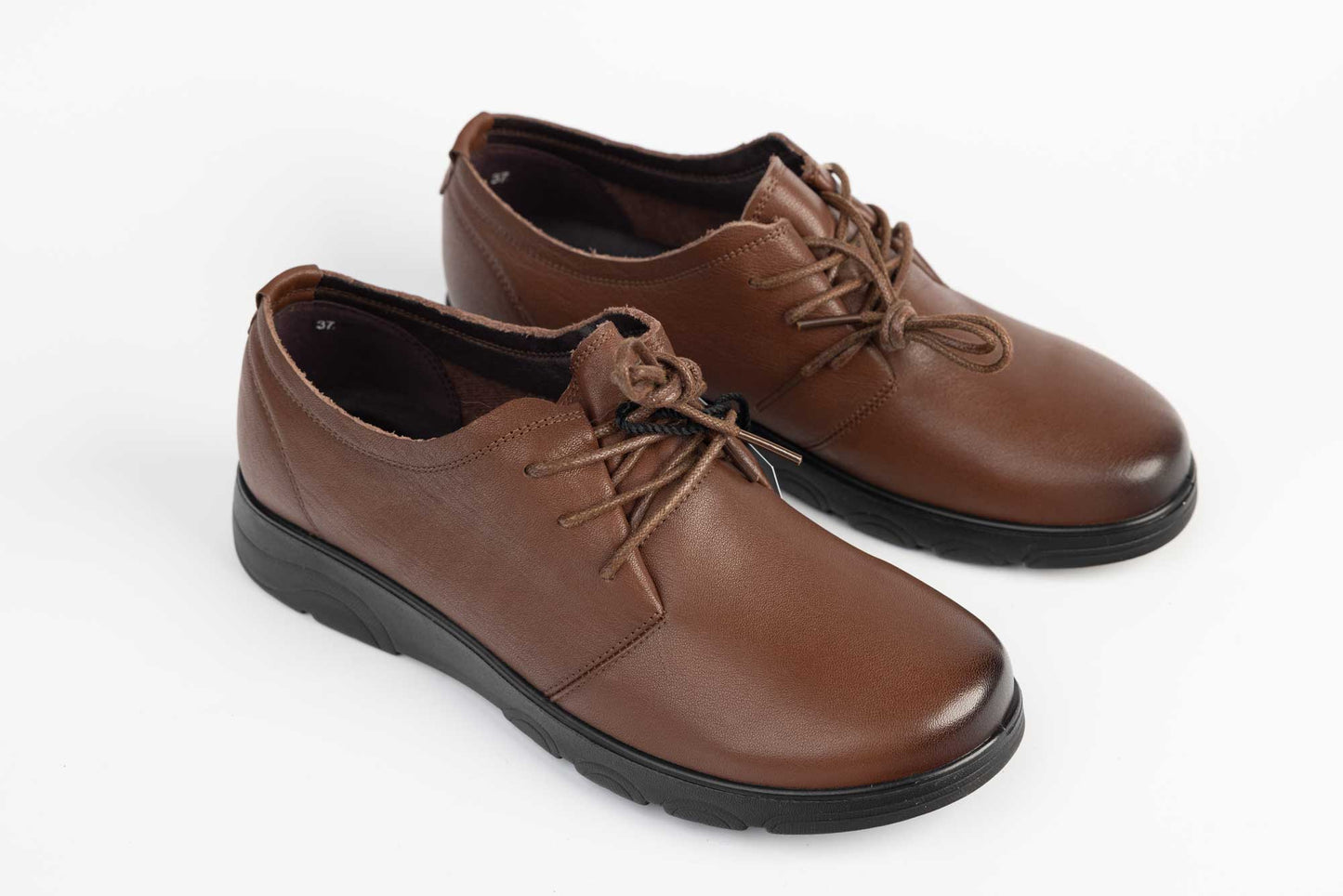 Women's casual shoes made of genuine leather FORMAZIONE 2398 Brown