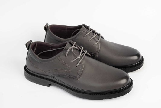 Pantofi barbati piele naturala MELS 860507 Grey