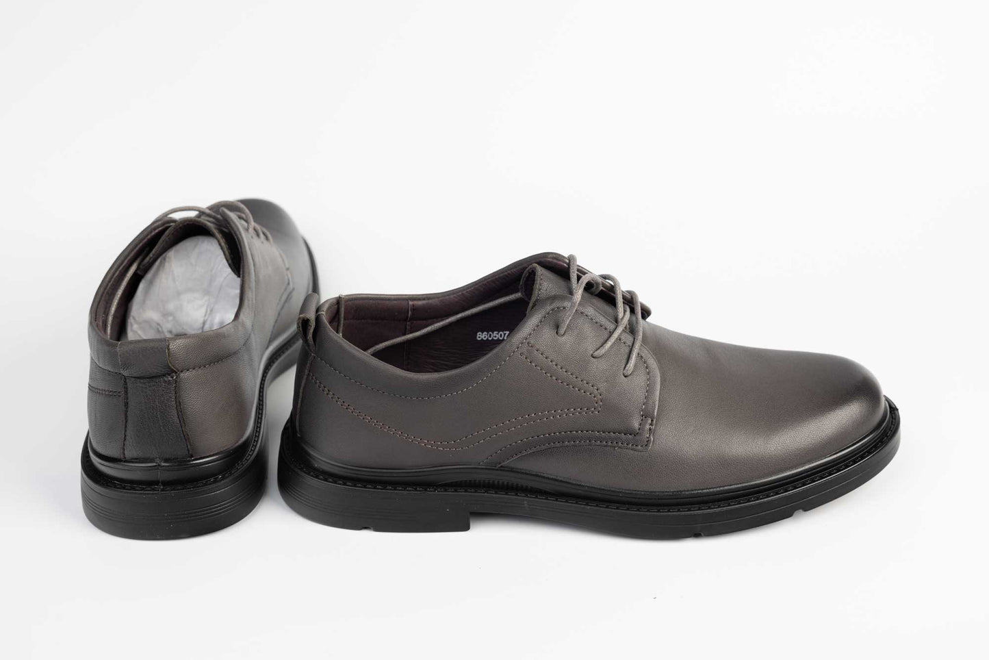 Men's genuine leather shoes MELS 860507 Grey