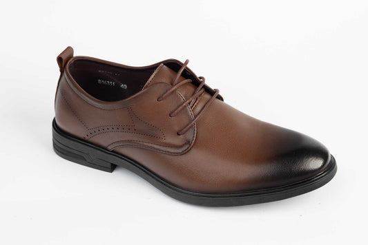 Pantofi barbati piele naturala MELS 16331 Maro