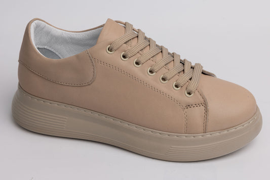 Pantofi casual piele naturală ANNA VIOTI 16-450 Bej ( unisex)