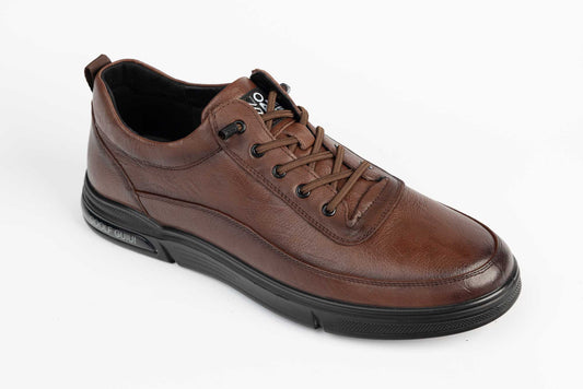 Pantofi piele naturala MELS sport 92119 Coffe
