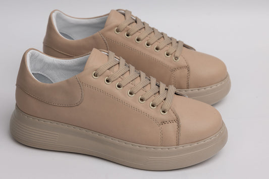 Pantofi casual piele naturală ANNA VIOTI 16-450 Bej ( unisex)