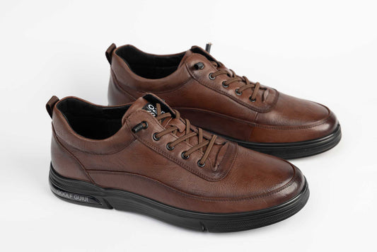 Pantofi piele naturala MELS sport 92119 Coffe