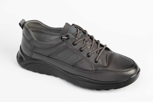 Pantofi barbati piele naturala MELS 11231 Grey