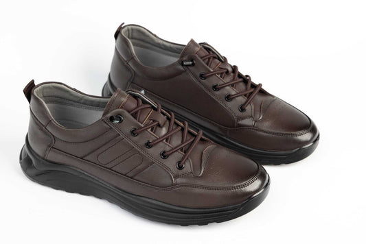 Pantofi barbati piele naturala MELS 11231 Maro
