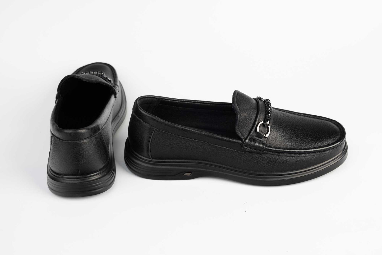 Men's genuine leather shoes MELS 23858 Black