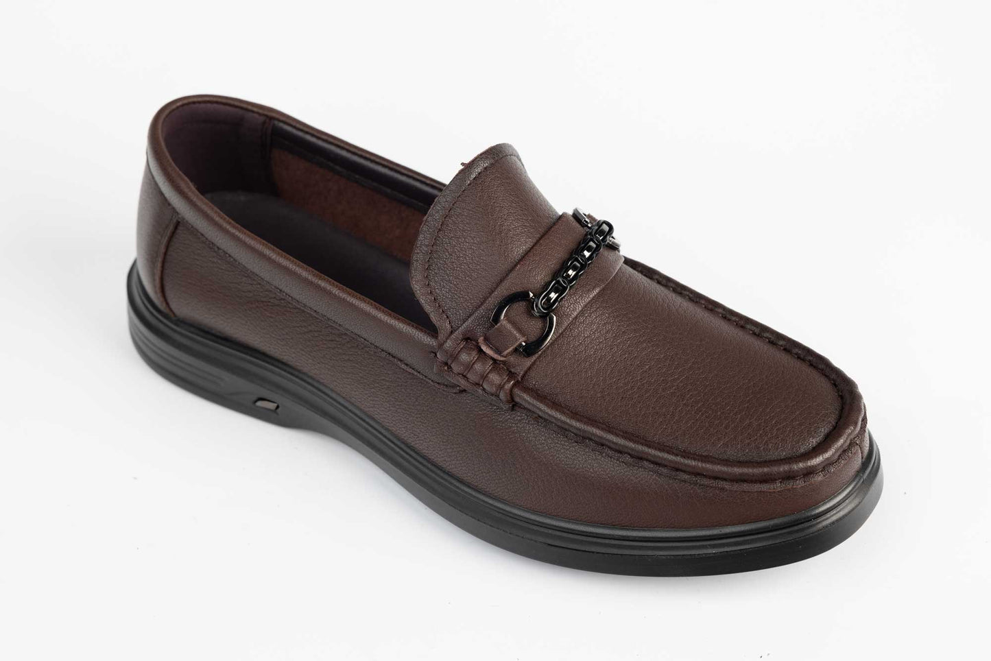 Men's genuine leather shoes MELS 23858 Brown