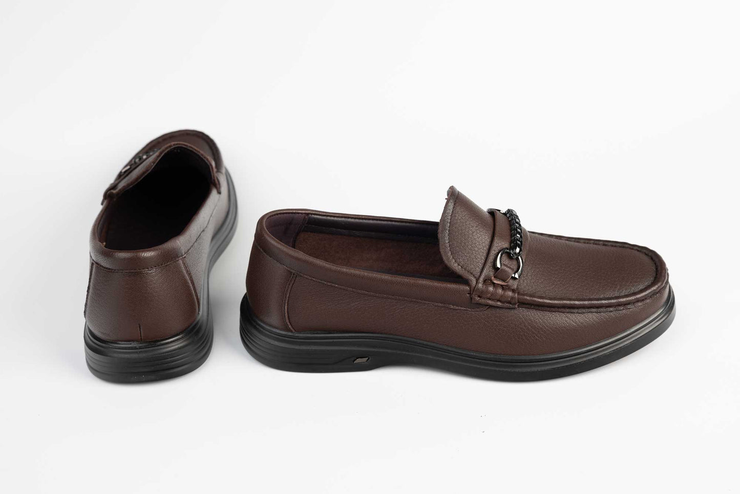 Men's genuine leather shoes MELS 23858 Brown