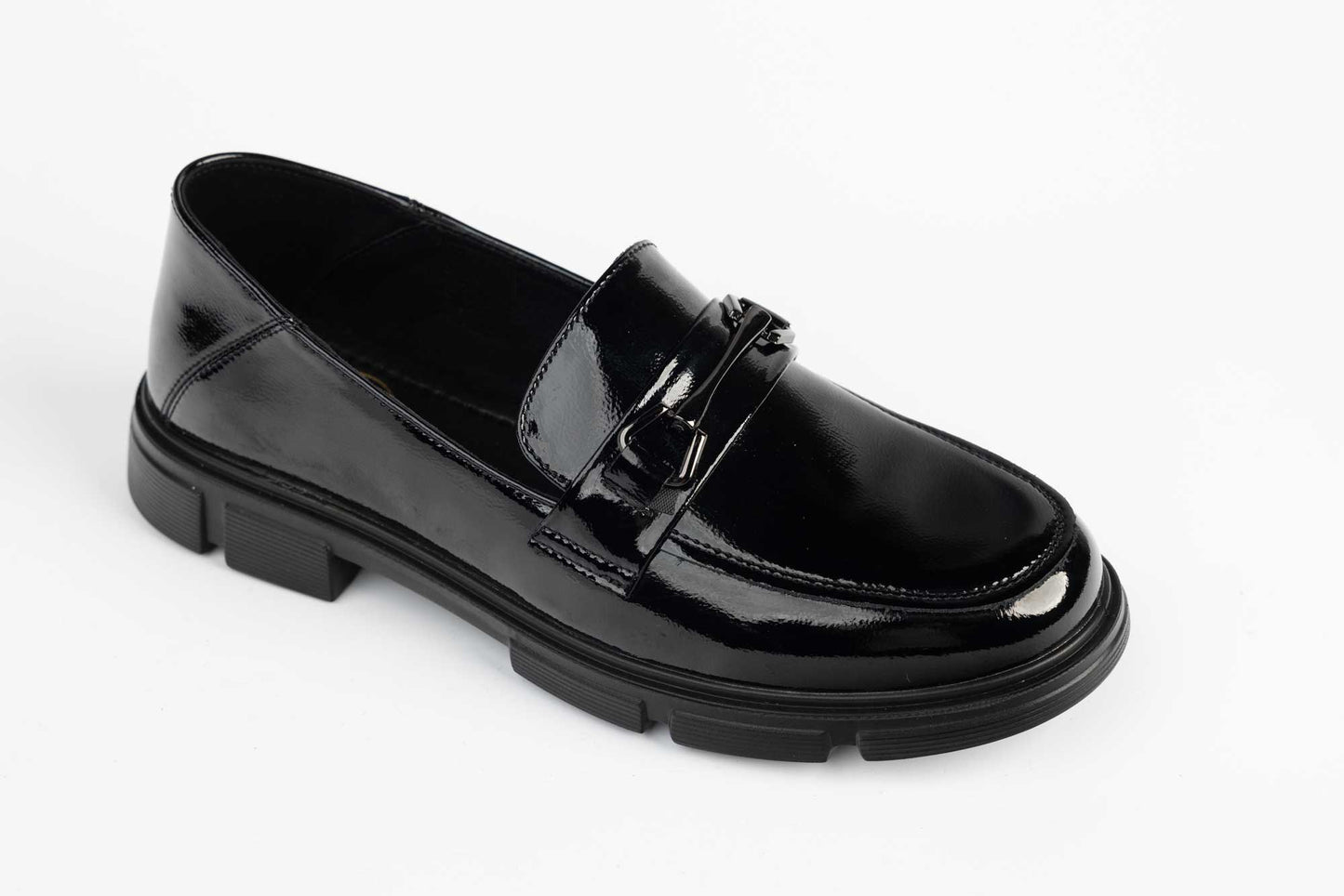 Women's casual shoes natural leather FORMAZIONE 0278 N lacquer