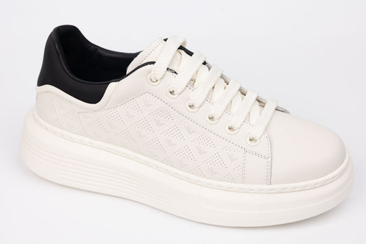 Adidași piele naturală FRANCO GERARDO 88128 Alb N