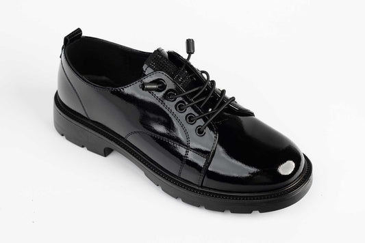 Pantofi dama casual piele naturala FORMAZIONE 110150 N lac