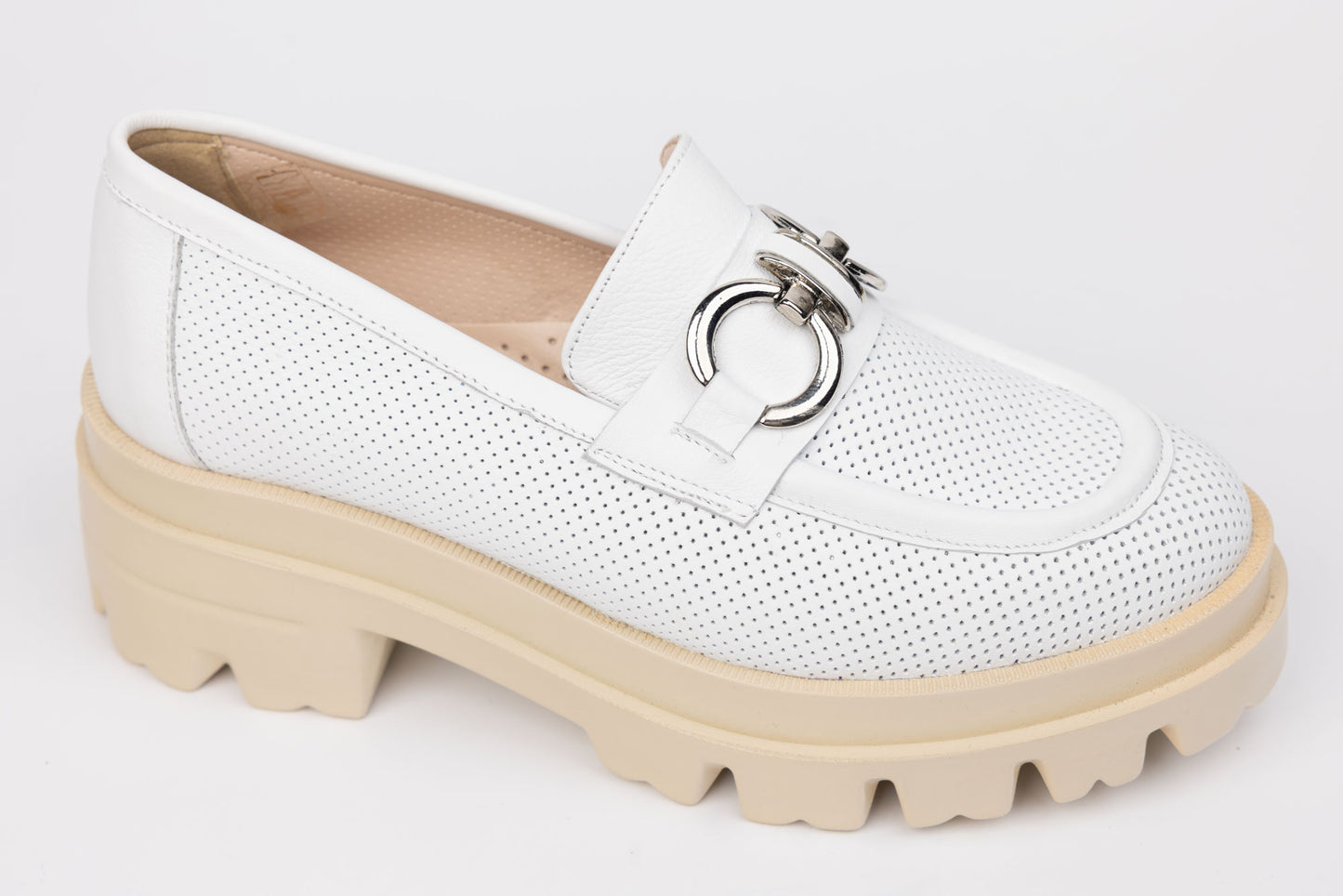 Pantofi dama PERLA 1770 Alb Perf