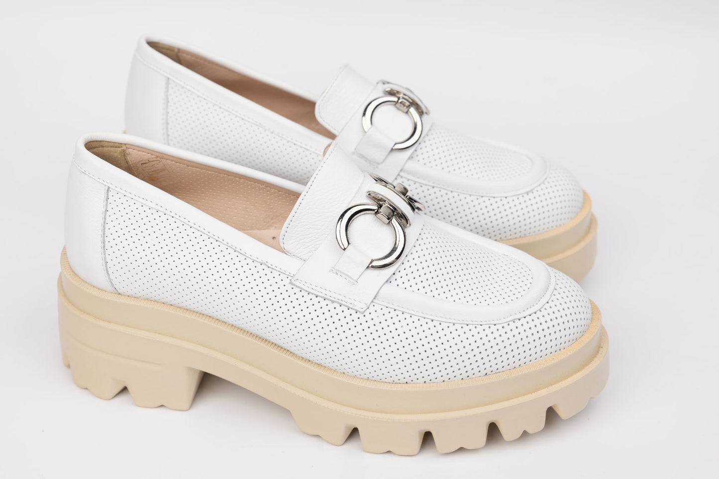 Pantofi dama PERLA 1770 Alb Perf