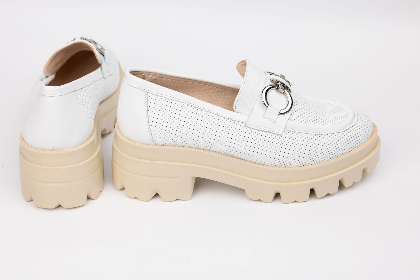 Pantofi dama PERLA 1770 Alb Perf