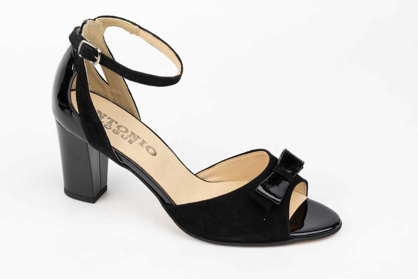 Women's sandals made of genuine suede leather ANTONIO 31336 N vel lac