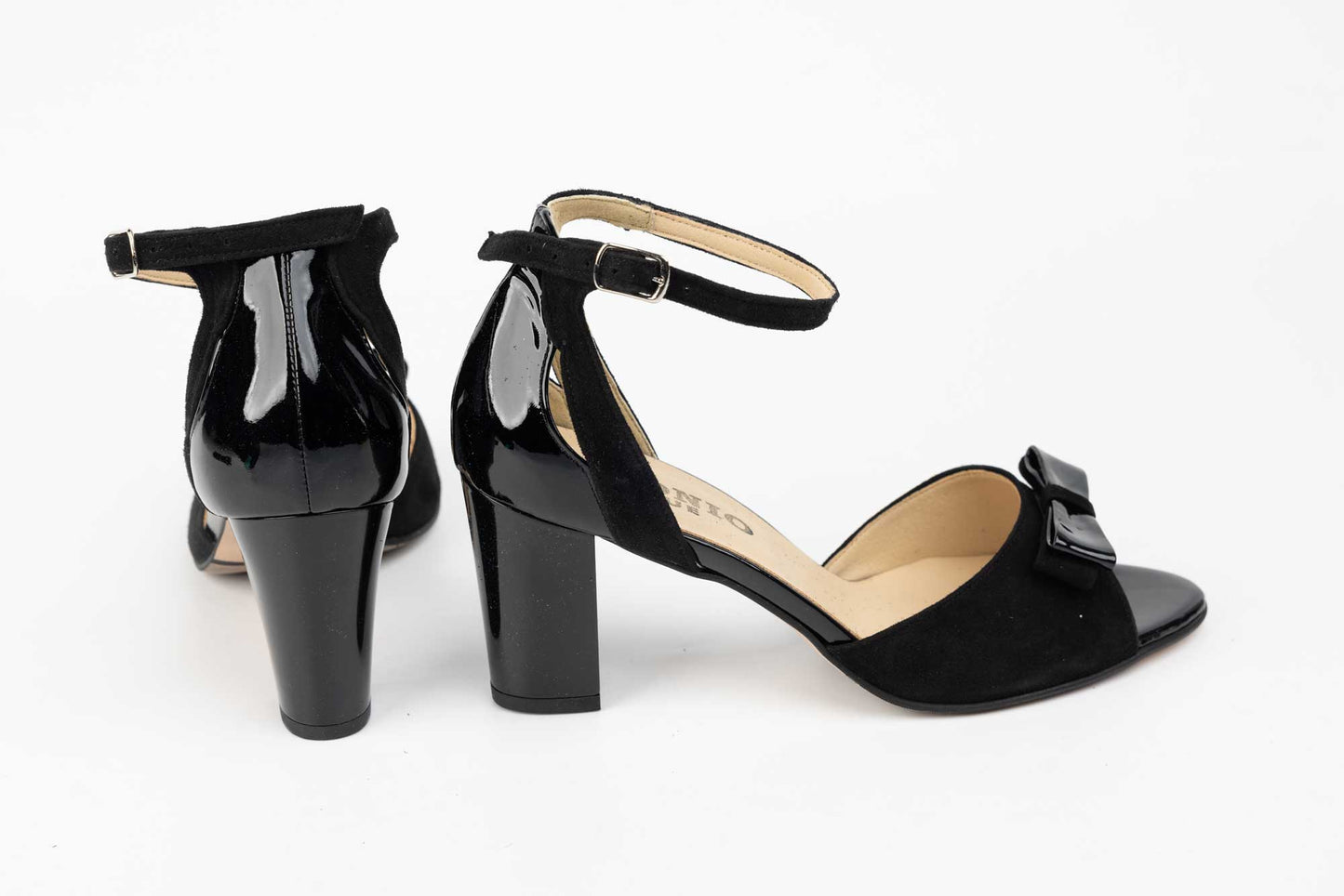 Women's sandals made of genuine suede leather ANTONIO 31336 N vel lac