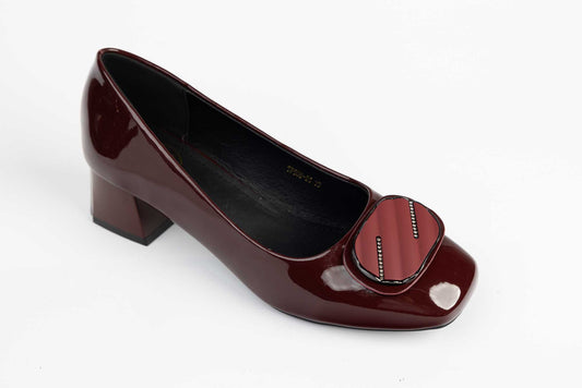 Pantofi dama eleganti piele naturala FORMAZIONE 508-25 Bordo