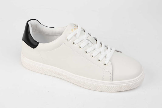 Pantofi barbati piele naturala MELS 10019 Alb N
