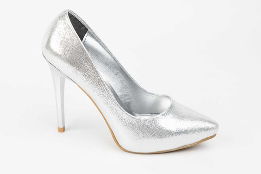 Pantofi dama piele eco calitate premium KARIN 21 Argintiu