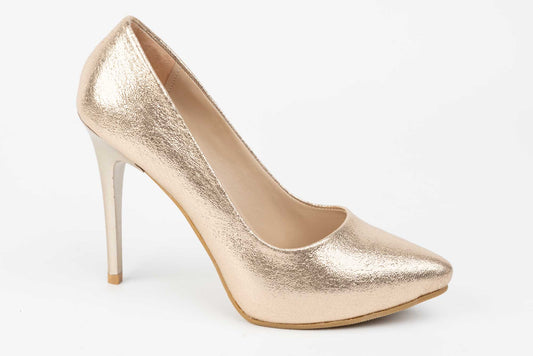 Pantofi dama piele eco calitate premium KARIN 21 Auriu