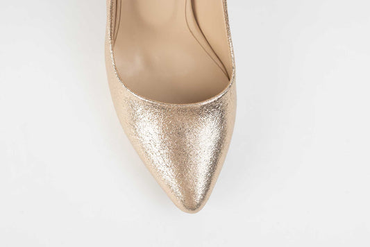 Pantofi dama piele eco calitate premium KARIN 21 Auriu