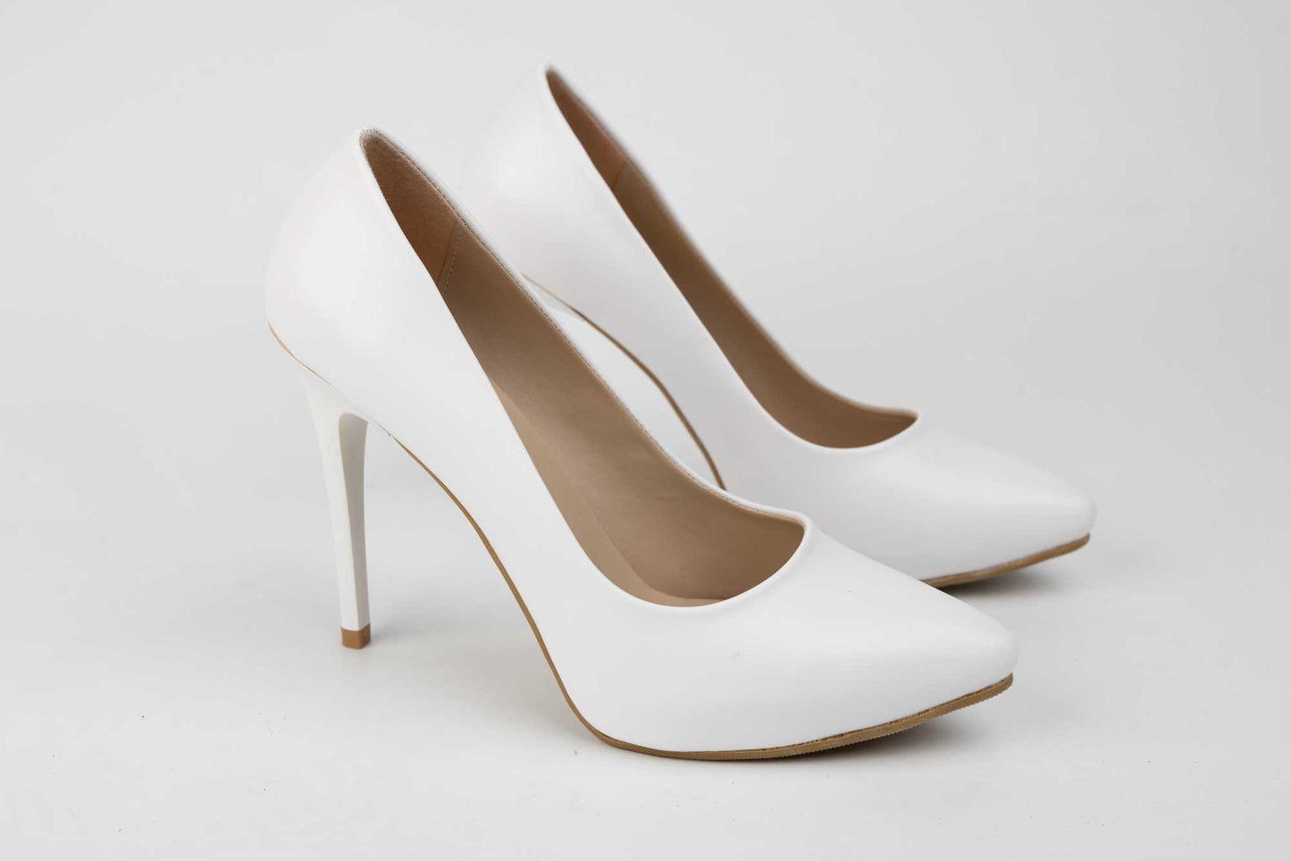 Pantofi mireasa piele eco calitate premium KARIN 21 Alb box