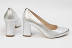 Pantofi dama eleganti piele naturala SALA 20216 Argintiu