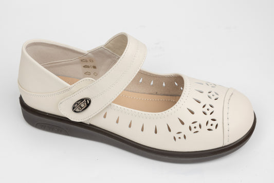 Pantofi dama piele naturală BETINA 2811 Bej perf
