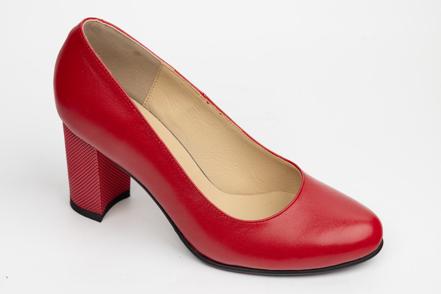 Women's genuine leather shoes ANTONIO 337-355 Boxing red