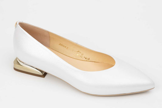 Pantofi dama eleganti piele naturala SALA 20645 Alb