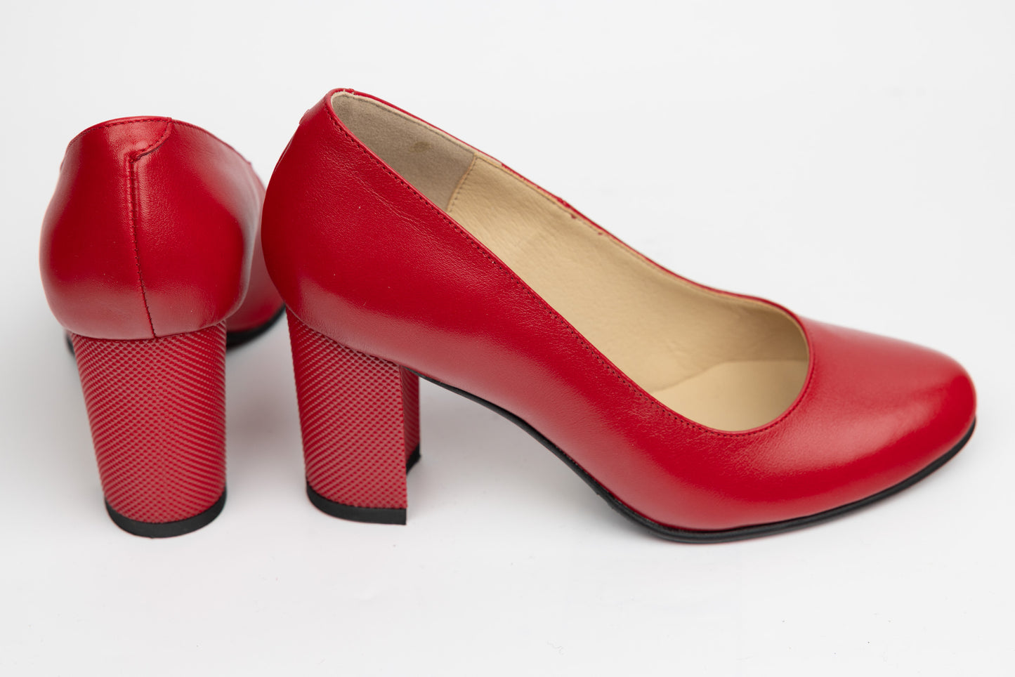 Women's genuine leather shoes ANTONIO 337-355 Boxing red