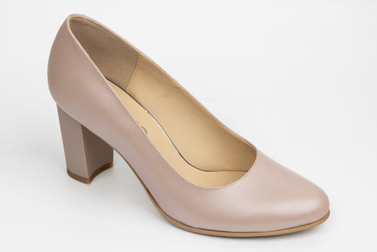 Pantofi dama piele naturală ANTONIO 23336 Grej sidef