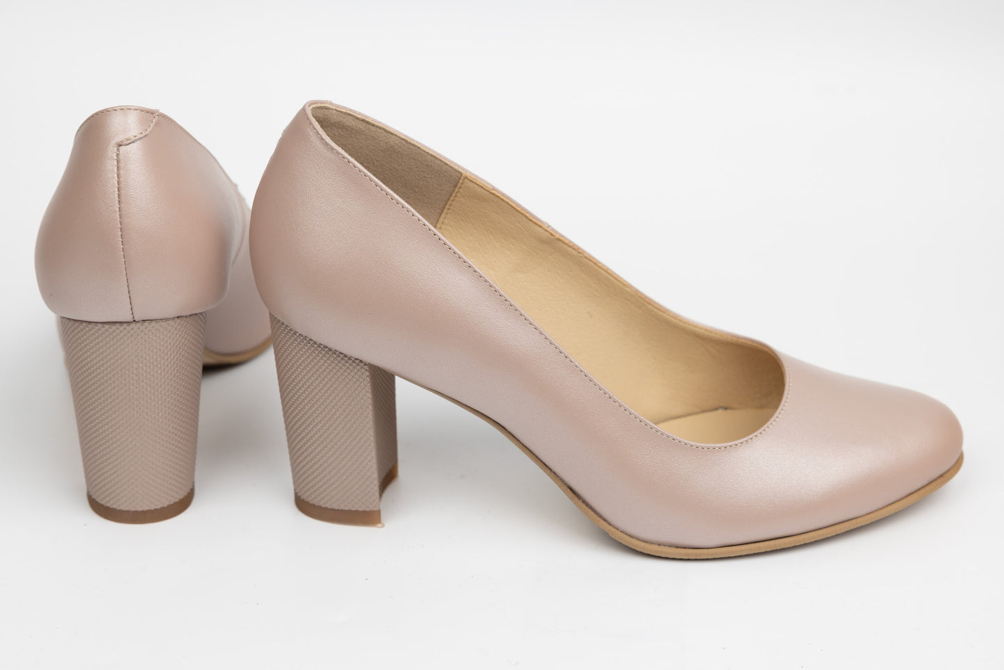 Pantofi dama piele naturală ANTONIO 23336 Grej sidef