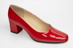 Pantofi dama piele naturală lăcuită ANTONIO 337-355 Roșu lac