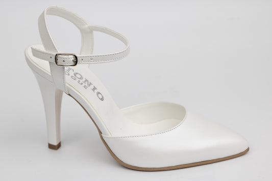 Pantofi dama piele naturală ANTONIO 38175 Alb