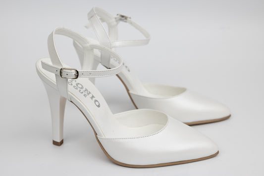 Pantofi dama piele naturală ANTONIO 38175 Alb