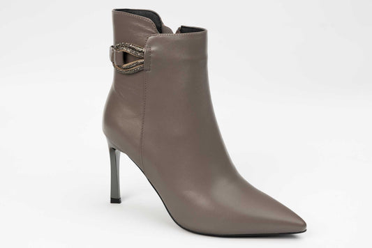 Ghete dama piele naturală elegante BETINA 1704-2 Vizon