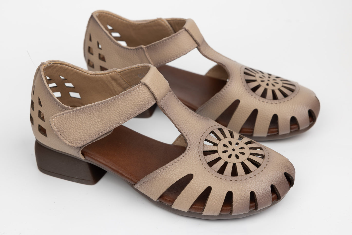 Sandale dama piele naturală FORMAZIONE 631 Apricot