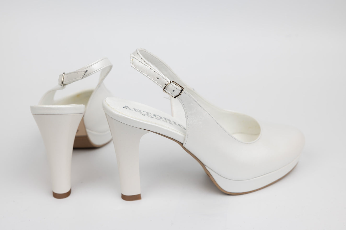 Pantofi dama piele naturală ANTONIO 228 Alb dec