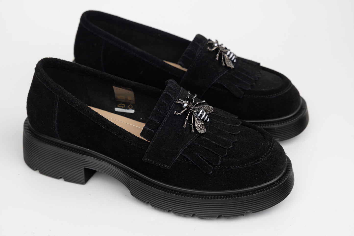 Pantofi dama piele naturală intorsa BETINA 8989 N vel