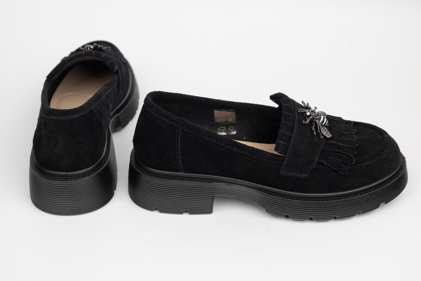 Pantofi dama piele naturală intorsa BETINA 8989 N vel