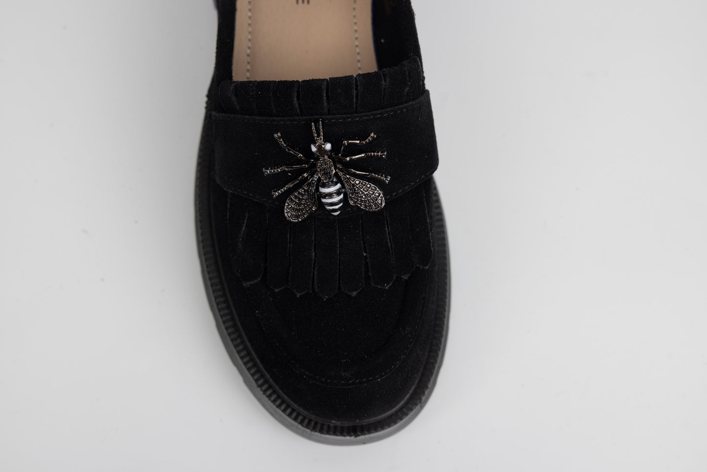 Pantofi dama piele naturală intorsa BETINA 8989 N vel