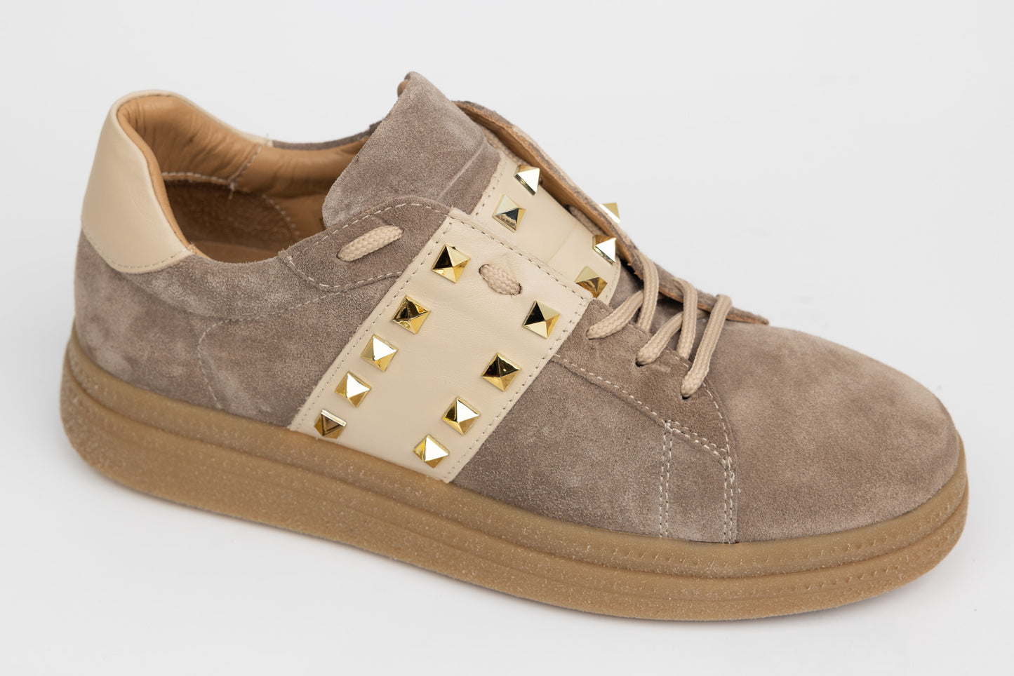 Women's casual shoes made of genuine leather DOGATI 71308 Beige