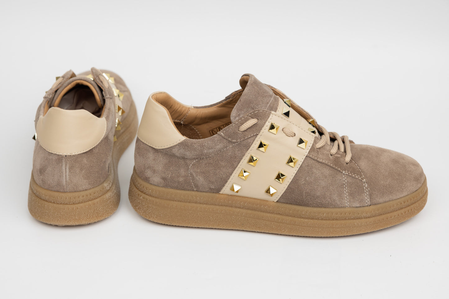 Women's casual shoes made of genuine leather DOGATI 71308 Beige