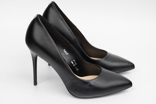 Pantofi dama piele naturală stiletto SALA 9457 N box